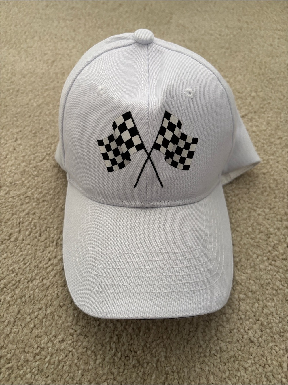 Racing Checkered Flags Baseball Hat